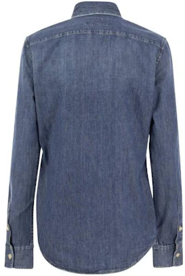 (Women) Polo Ralph Lauren SS23 Logo Embroidered Blue Long-Sleeve Shirt. 211899526-001 Lookbook (Women) Polo Ralph Lauren SS23 Logo Embroidered Blue Long-Sleeve Shirt. 211899526-001