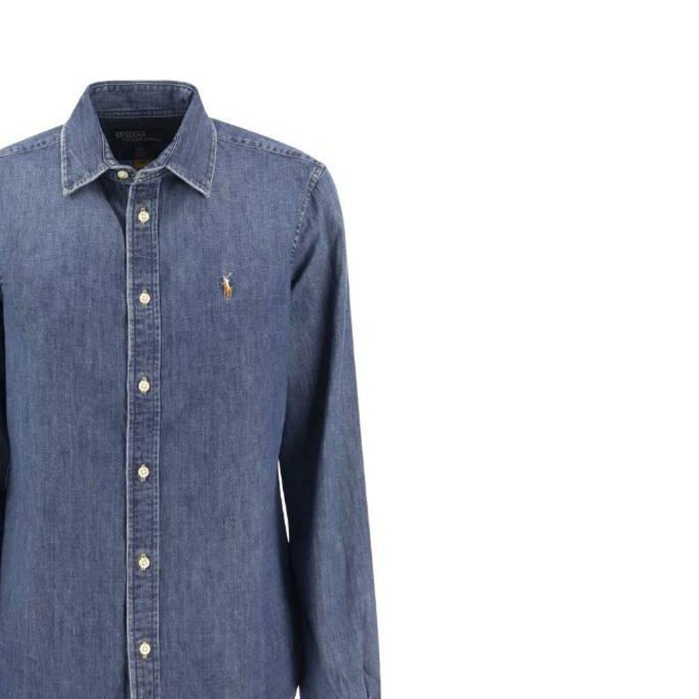 (Women) Polo Ralph Lauren SS23  Logo Embroidered Blue Long-Sleeve Shirt. 211899526-001 圖 7