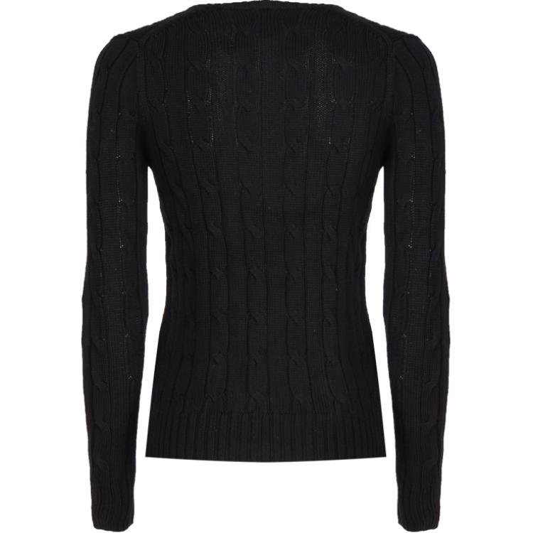 (Women) Polo Ralph Lauren SS23  Logo Knit V-Neck Sweater Black. 211891641-010 圖 3