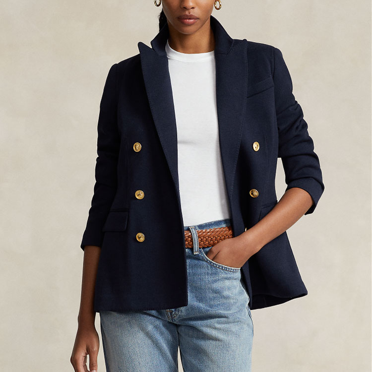 Lookbook (W) Polo Ralph Lauren SS23 海軍藍雙排扣休閒西裝外套 WMPOOTWN5V20207-410