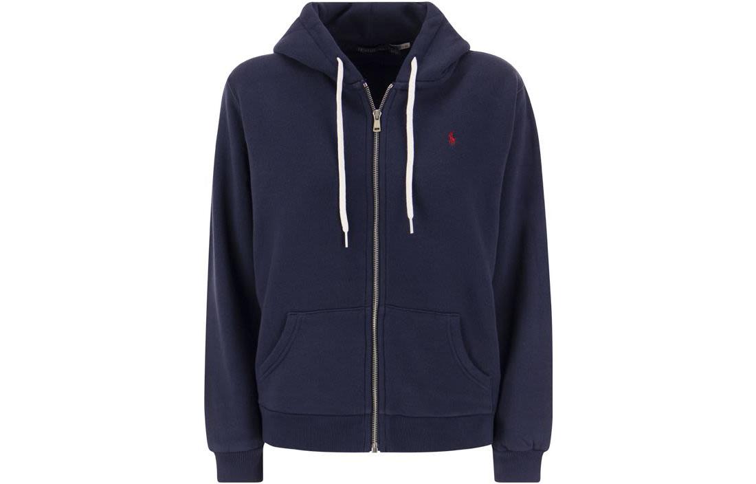(Women) Polo Ralph Lauren SS23  Navy Embroidered Logo Zip-Up Hoodie. 211891559-002 圖 2