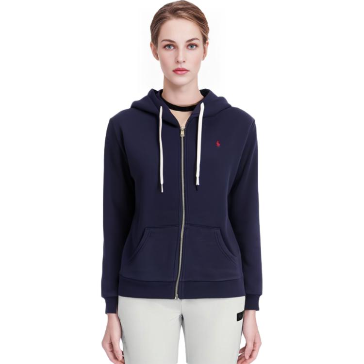 (Women) Polo Ralph Lauren SS23  Navy Embroidered Logo Zip-Up Hoodie. 211891559-002 圖 6