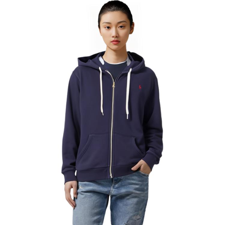 (Women) Polo Ralph Lauren SS23  Navy Embroidered Logo Zip-Up Hoodie. 211891559-002 圖 7