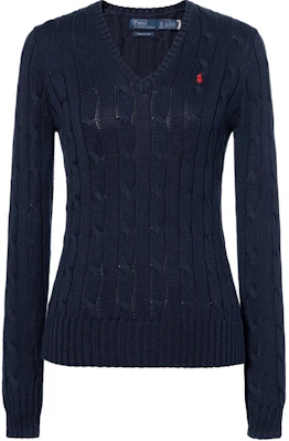 (W) ポロ ラルフ ローレン SS23 ネイビーロゴ ニット クルーネック プルオーバー セーター 211891641-002 Buy (W) ポロ ラルフ ローレン SS23 ネイビーロゴ ニット クルーネック プルオーバー セーター 211891641-002