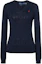 Buy (W) ポロ ラルフ ローレン SS23 ネイビーロゴ ニット クルーネック プルオーバー セーター 211891641-002