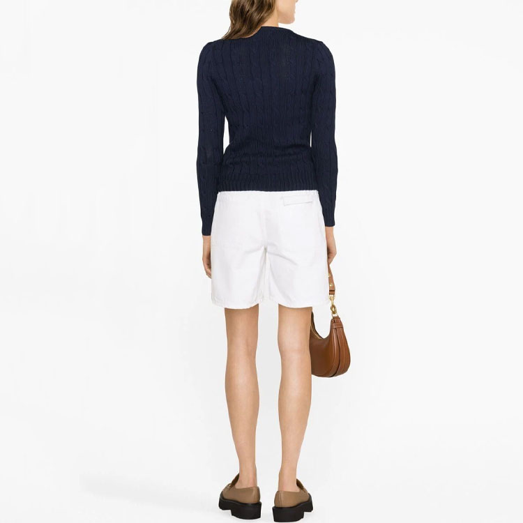 (Women) Polo Ralph Lauren SS23  Navy Logo Knit Crewneck Pullover Sweater. 211891641-002 圖 4