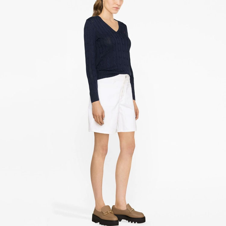 (Women) Polo Ralph Lauren SS23  Navy Logo Knit Crewneck Pullover Sweater. 211891641-002 圖 5