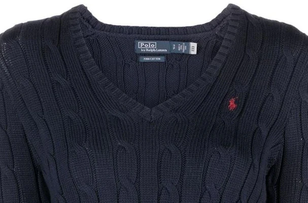 (W) ポロ ラルフ ローレン SS23 ネイビーロゴ ニット クルーネック プルオーバー セーター 211891641-002 Details for (W) ポロ ラルフ ローレン SS23 ネイビーロゴ ニット クルーネック プルオーバー セーター 211891641-002