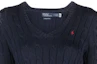 Details for (W) ポロ ラルフ ローレン SS23 ネイビーロゴ ニット クルーネック プルオーバー セーター 211891641-002