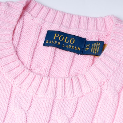 (W) 폴로 랄프 로렌 SS23 핑크 로고 자수 크루넥 니트 티셔츠. 211910987-003 Purchase (W) 폴로 랄프 로렌 SS23 핑크 로고 자수 크루넥 니트 티셔츠. 211910987-003