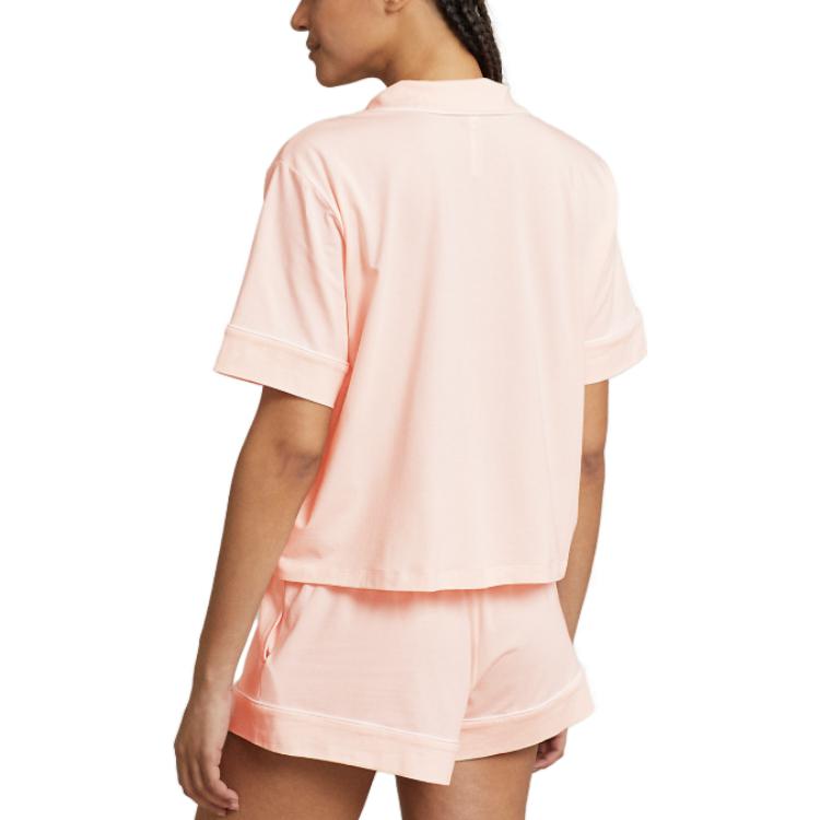 Shop (W) ポロ ラルフ ローレン SS23 プレーン半袖パジャマトップ & エラスティックパンツセット WMPOSLPNDU20017-650