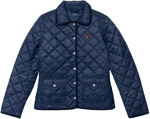 (W) 폴로 랄프 로렌 SS23 퀼팅 코튼 재킷 네이비 - 로고 자수. 211839410-002 Order (W) 폴로 랄프 로렌 SS23 퀼팅 코튼 재킷 네이비 - 로고 자수. 211839410-002