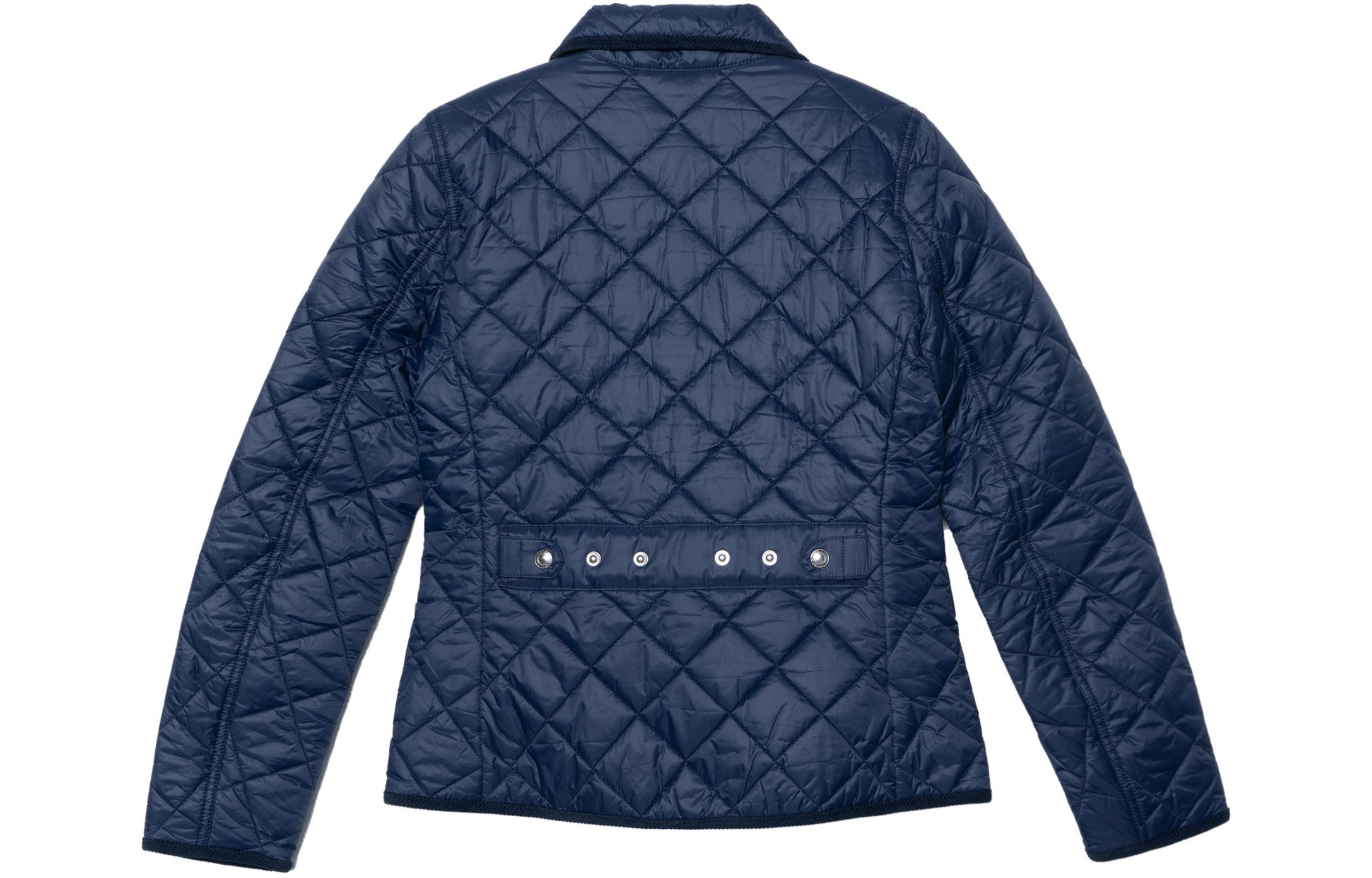 Lookbook (W) 폴로 랄프 로렌 SS23 퀼팅 코튼 재킷 네이비 - 로고 자수. 211839410-002