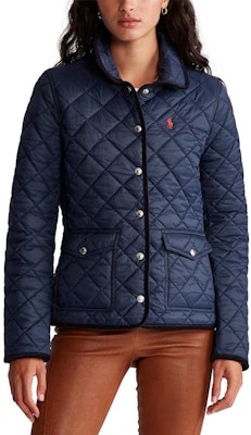 (W) 폴로 랄프 로렌 SS23 퀼팅 코튼 재킷 네이비 - 로고 자수. 211839410-002 Shop (W) 폴로 랄프 로렌 SS23 퀼팅 코튼 재킷 네이비 - 로고 자수. 211839410-002