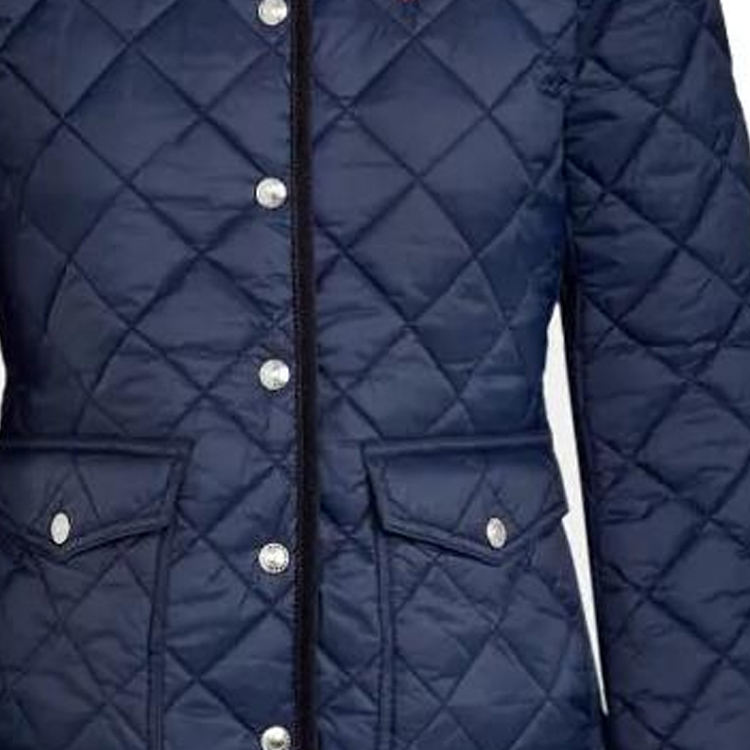 Sizing (W) 폴로 랄프 로렌 SS23 퀼팅 코튼 재킷 네이비 - 로고 자수. 211839410-002