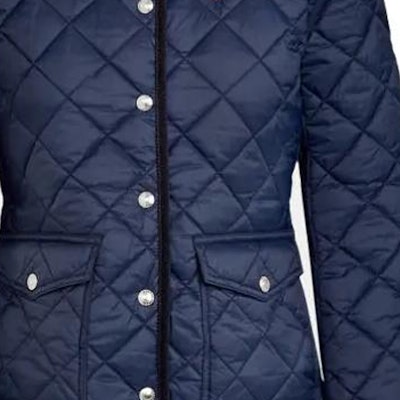 (W) 폴로 랄프 로렌 SS23 퀼팅 코튼 재킷 네이비 - 로고 자수. 211839410-002 Sizing (W) 폴로 랄프 로렌 SS23 퀼팅 코튼 재킷 네이비 - 로고 자수. 211839410-002