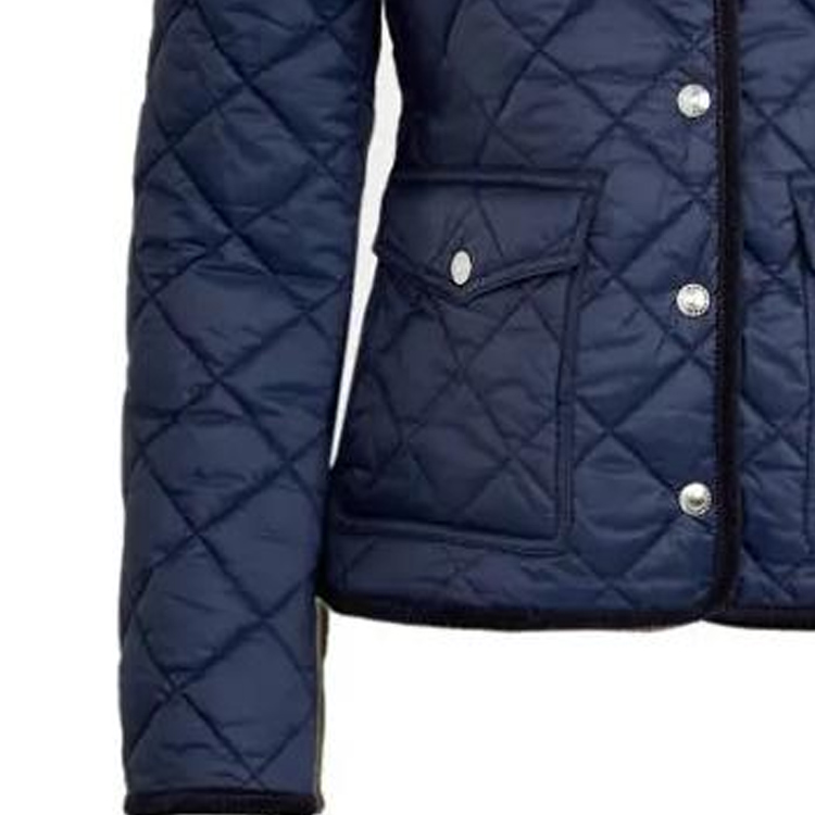 Cheap (W) 폴로 랄프 로렌 SS23 퀼팅 코튼 재킷 네이비 - 로고 자수. 211839410-002