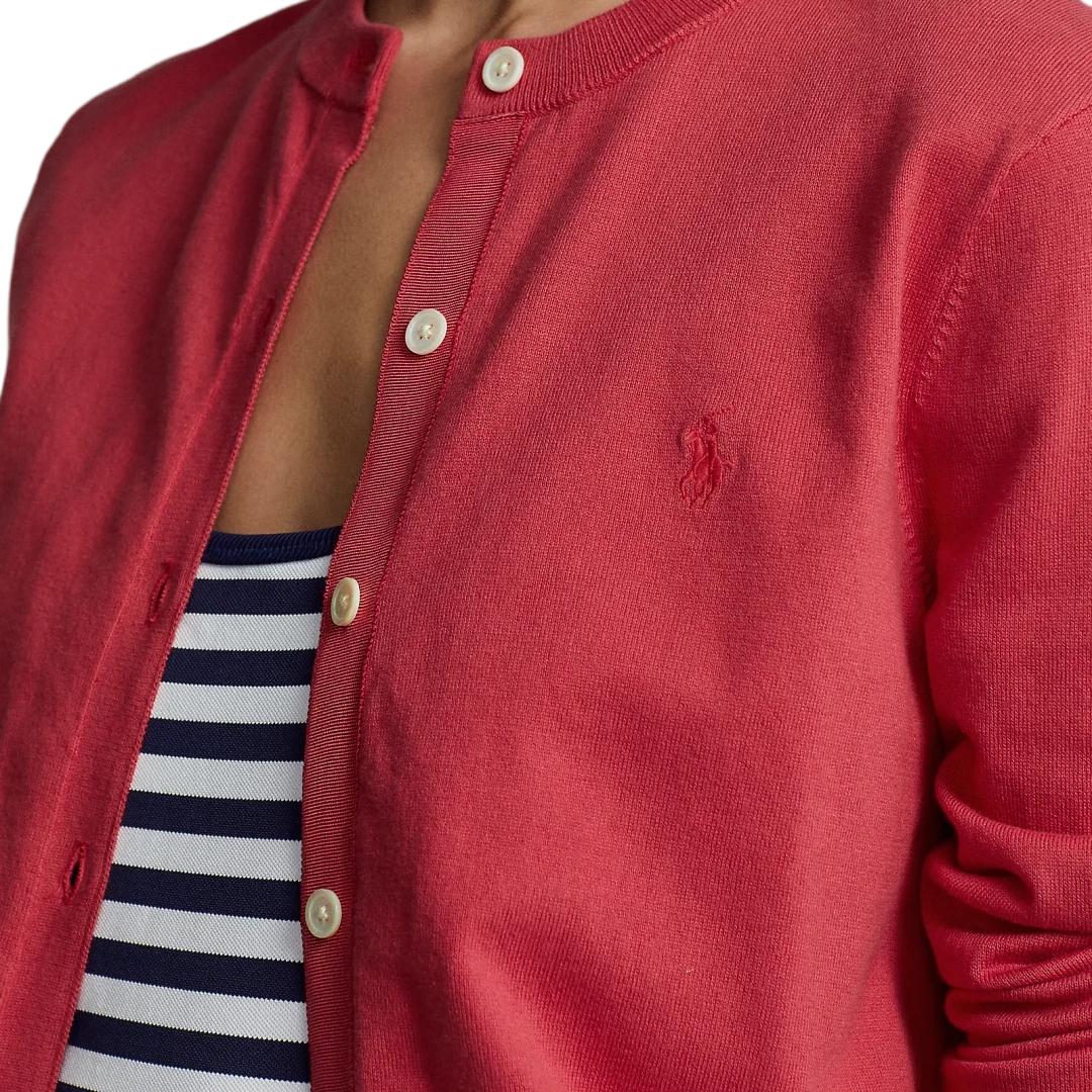 Purchase (W) Polo Ralph Lauren SS23 Kardigan Merah Bersulam Pony Knit. WMPOSWENC020327-600