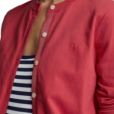 (W) Polo Ralph Lauren SS23 Kardigan Merah Bersulam Pony Knit. WMPOSWENC020327-600 Purchase (W) Polo Ralph Lauren SS23 Kardigan Merah Bersulam Pony Knit. WMPOSWENC020327-600