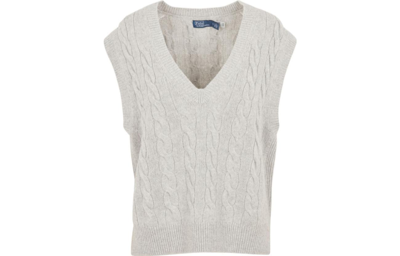 Order (W) Polo Ralph Lauren SS23 無袖V領針織背心 淺灰色 211910425-001