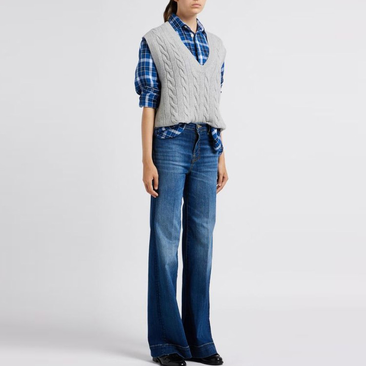 Details for (W) Polo Ralph Lauren SS23 無袖V領針織背心 淺灰色 211910425-001