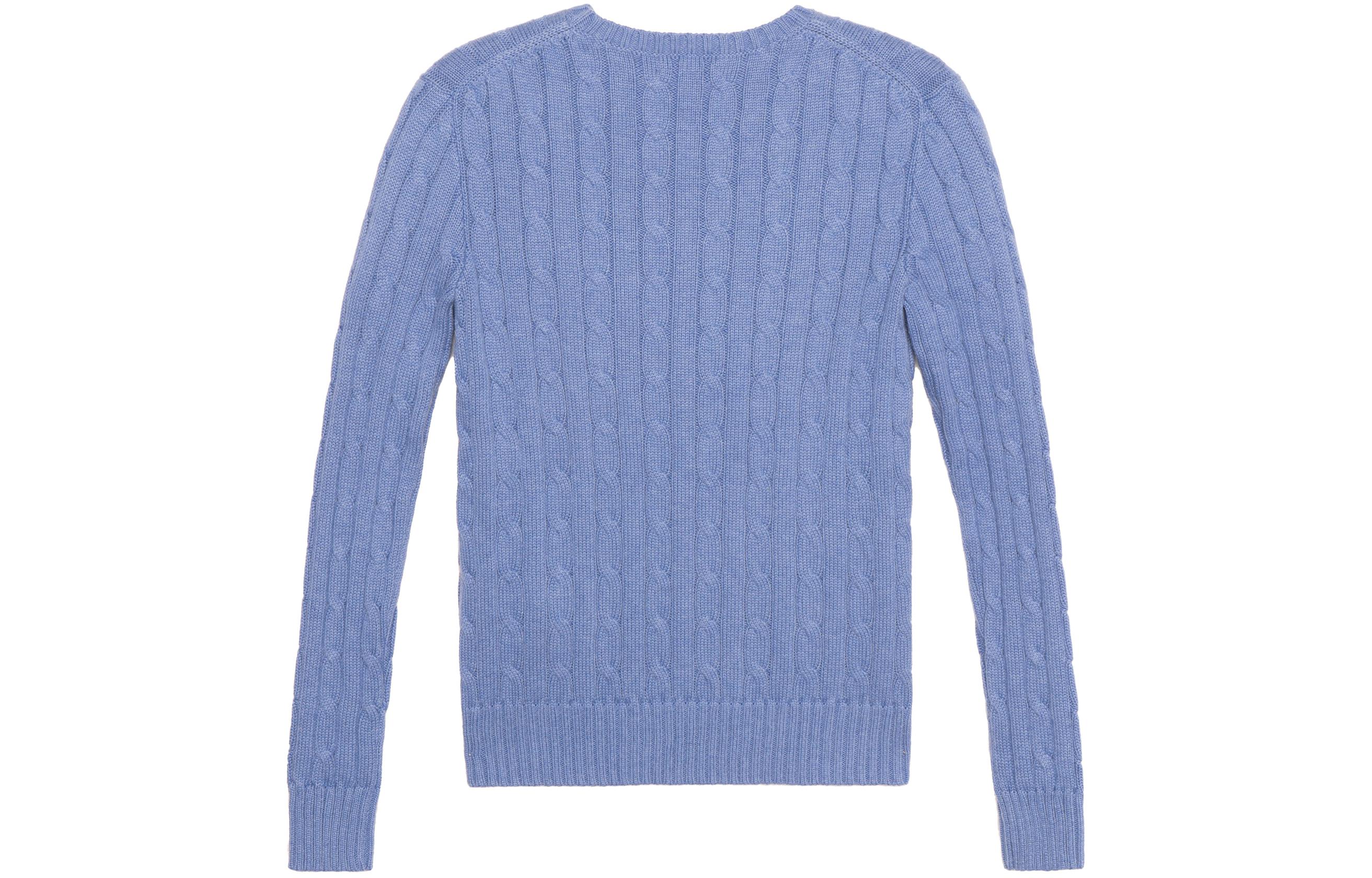 (Women) Polo Ralph Lauren SS23  Solid Knit Sweater with Embroidery Blue. 211891640-003 圖 3