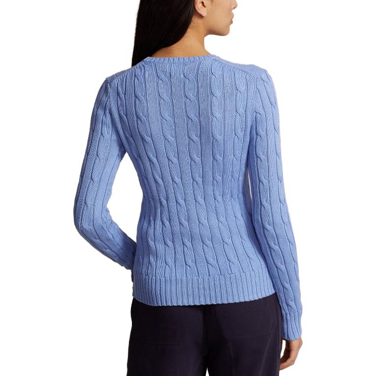(Women) Polo Ralph Lauren SS23  Solid Knit Sweater with Embroidery Blue. 211891640-003 圖 5