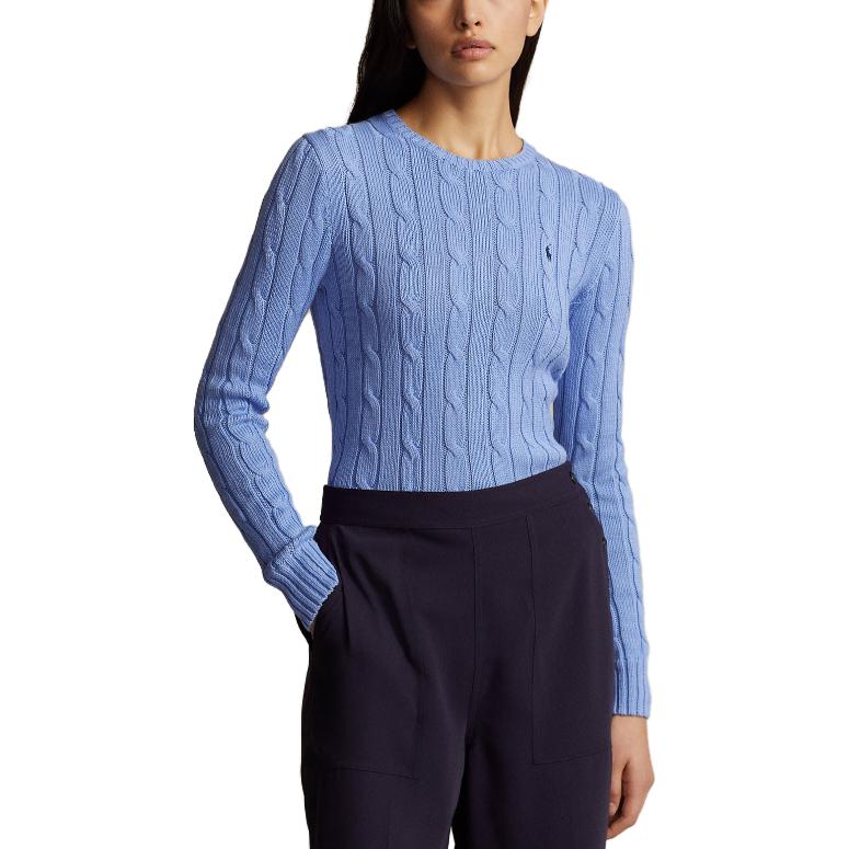 (Women) Polo Ralph Lauren SS23  Solid Knit Sweater with Embroidery Blue. 211891640-003 圖 6