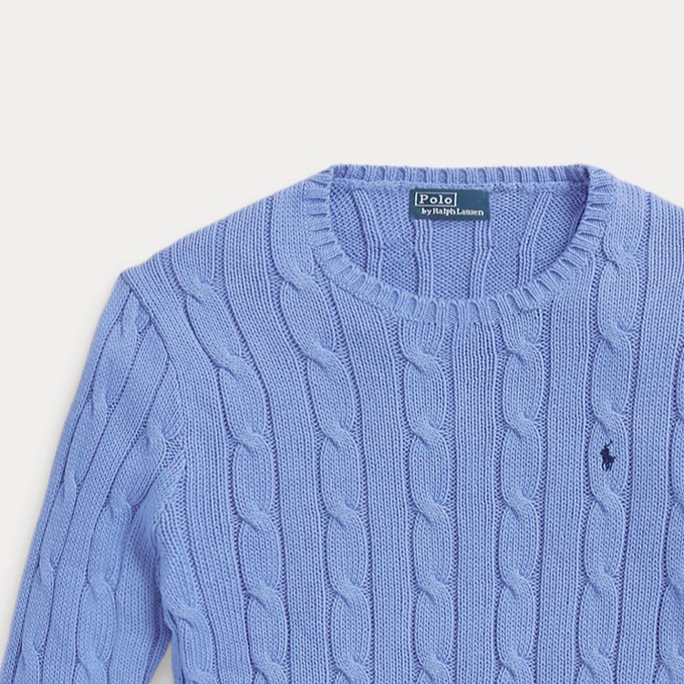 (Women) Polo Ralph Lauren SS23  Solid Knit Sweater with Embroidery Blue. 211891640-003 圖 7