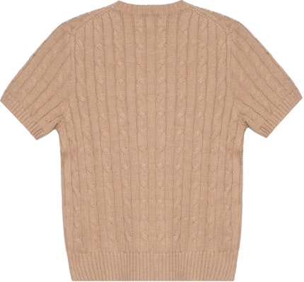 (W) ポロ ラルフローレン SS23 ロゴ刺繍入りニットセーター カーキ 211881700-001 Lookbook (W) ポロ ラルフローレン SS23 ロゴ刺繍入りニットセーター カーキ 211881700-001