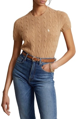 (W) ポロ ラルフローレン SS23 ロゴ刺繍入りニットセーター カーキ 211881700-001 Shop (W) ポロ ラルフローレン SS23 ロゴ刺繍入りニットセーター カーキ 211881700-001