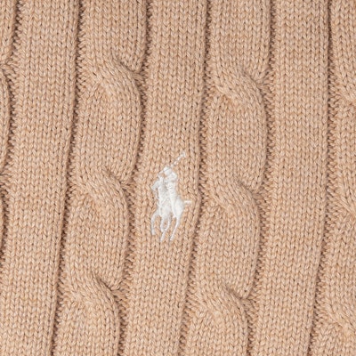 (W) ポロ ラルフローレン SS23 ロゴ刺繍入りニットセーター カーキ 211881700-001 Sizing (W) ポロ ラルフローレン SS23 ロゴ刺繍入りニットセーター カーキ 211881700-001