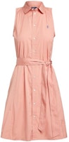 (Women) Polo Ralph Lauren SS23 Solid Sleeveless Shirt Dress Pink WMPODRSNFA20487-650 (Women) Polo Ralph Lauren SS23 Solid Sleeveless Shirt Dress Pink WMPODRSNFA20487-650