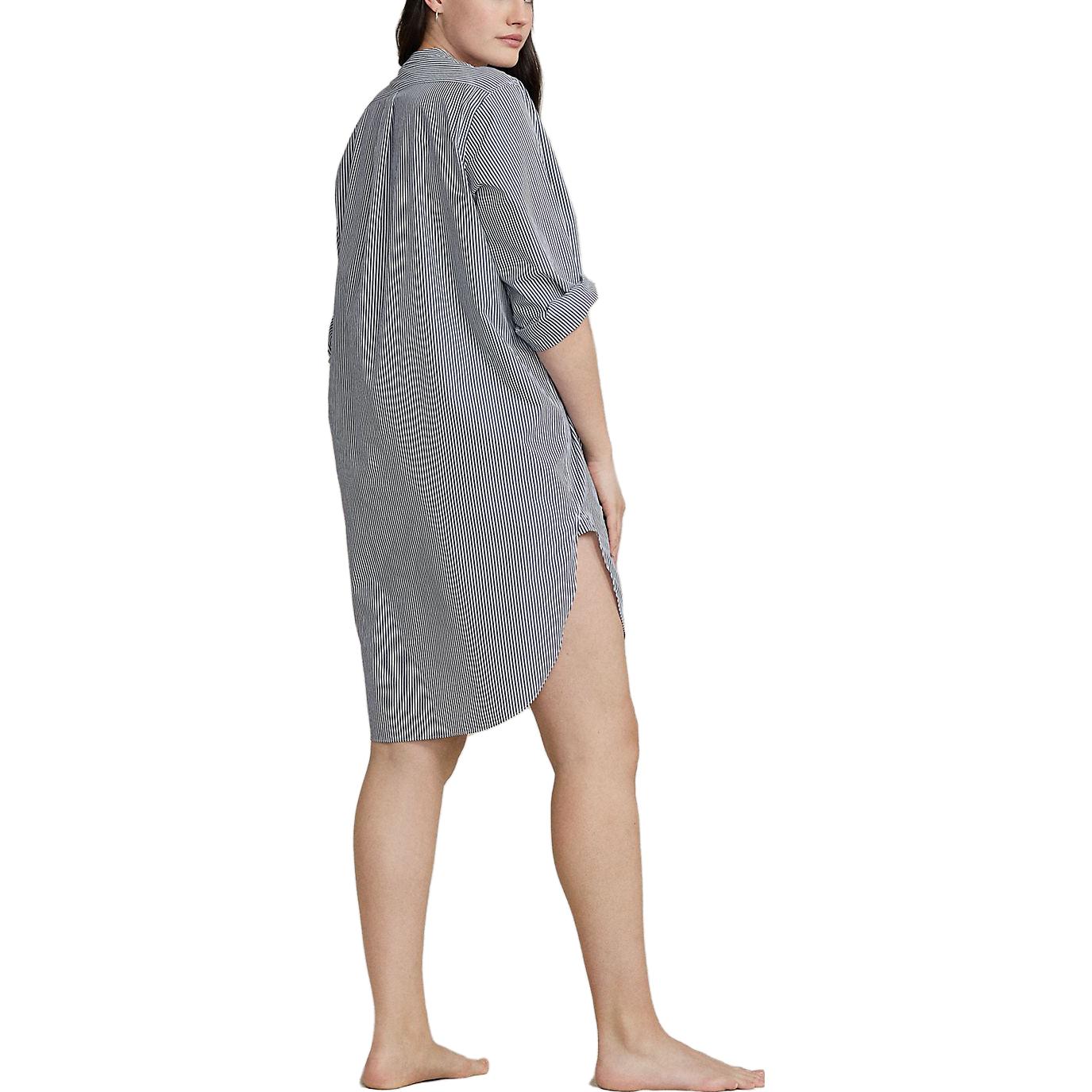 Shop (W) ポロラルフローレン SS23 ストライプ 長袖ブルードレス WMPOSLPNDV20003-999