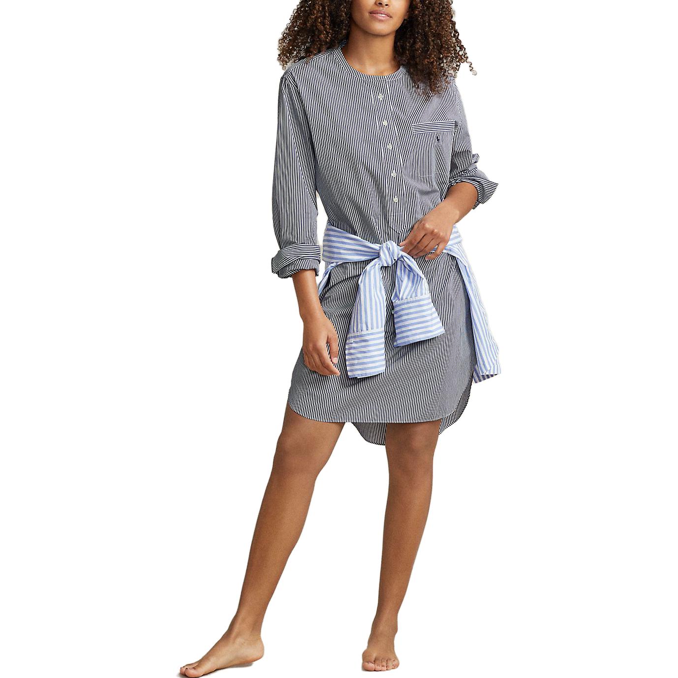 Purchase (W) ポロラルフローレン SS23 ストライプ 長袖ブルードレス WMPOSLPNDV20003-999