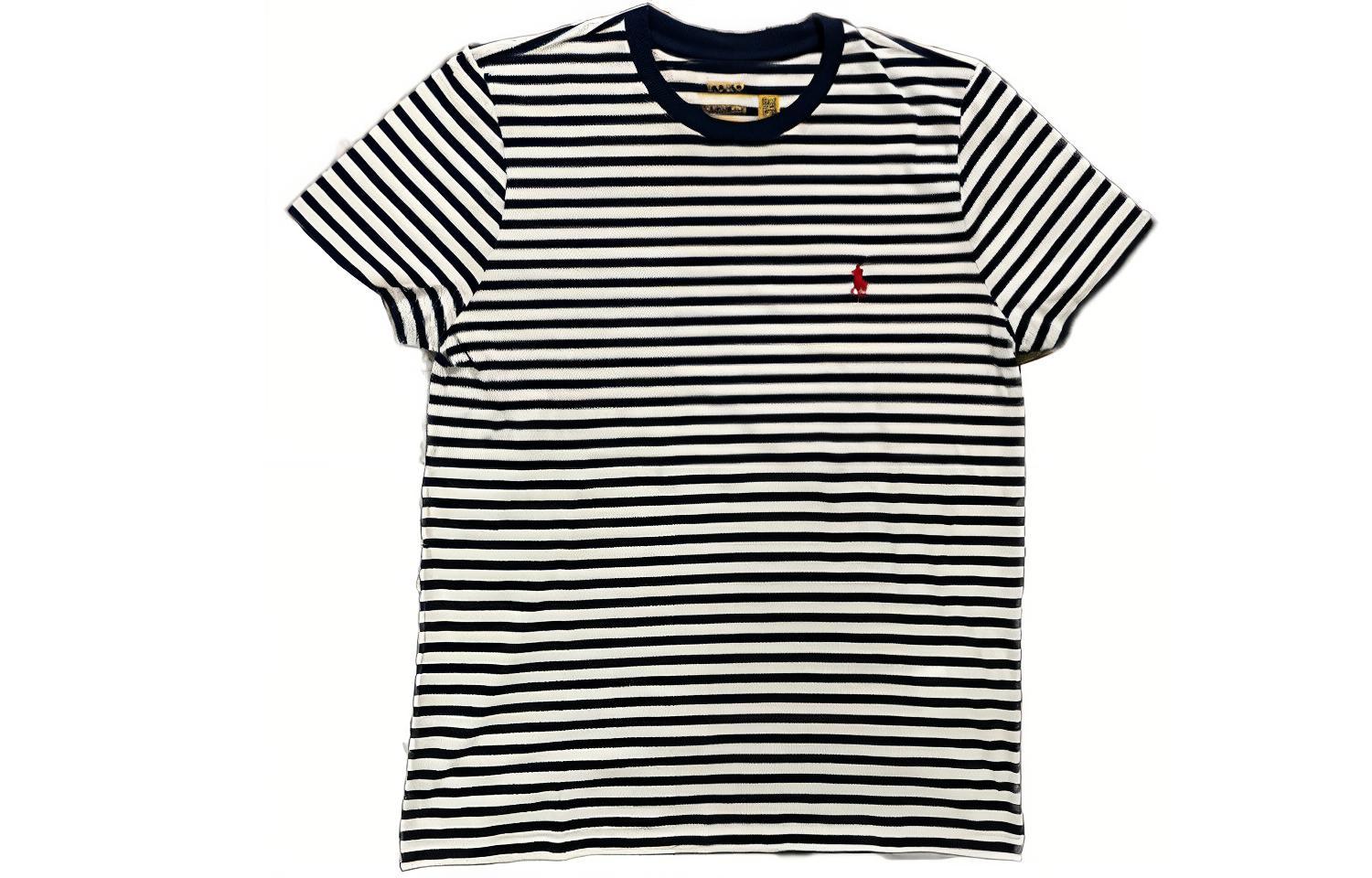Order (W) Polo Ralph Lauren SS23 條紋印花短袖圓領T恤 藍白搭配 211698030-021