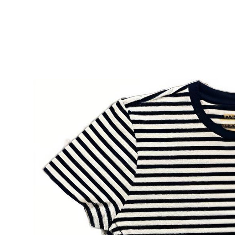 Shop (W) Polo Ralph Lauren SS23 條紋印花短袖圓領T恤 藍白搭配 211698030-021