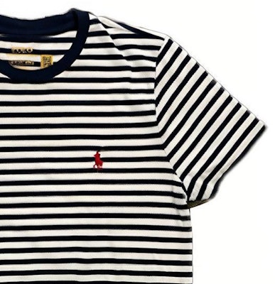 (W) Polo Ralph Lauren SS23 條紋印花短袖圓領T恤 藍白搭配 211698030-021 Purchase (W) Polo Ralph Lauren SS23 條紋印花短袖圓領T恤 藍白搭配 211698030-021