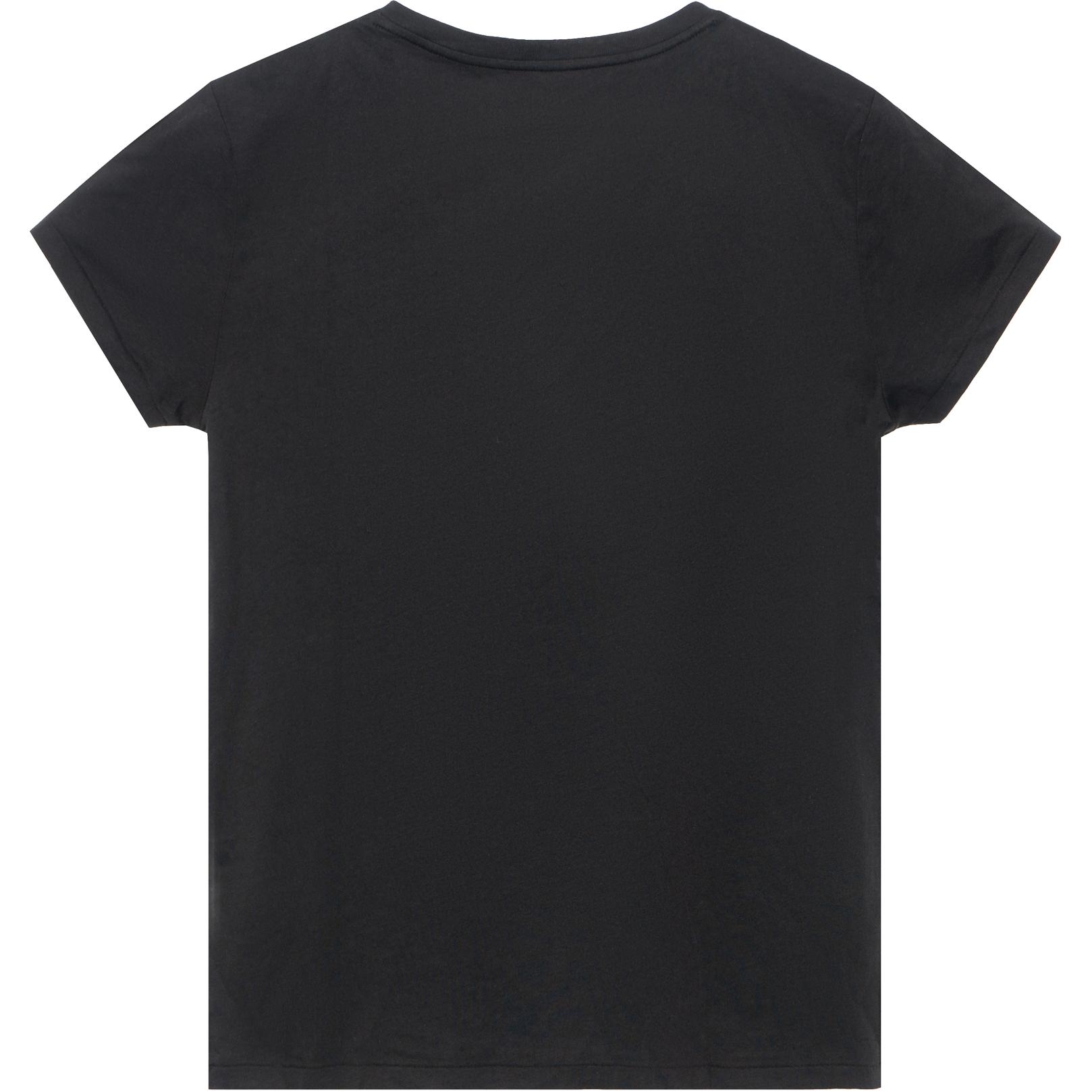 Lookbook (W) Polo Ralph Lauren SS23 Camiseta Negra Cuello en V con Logo Bordado. WMPOKNINCU20698-790