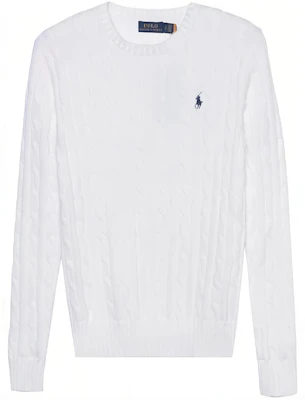 (W) Polo Ralph Lauren SS23 白色刺繡麻花針織毛衣 211891640-001 Order (W) Polo Ralph Lauren SS23 白色刺繡麻花針織毛衣 211891640-001