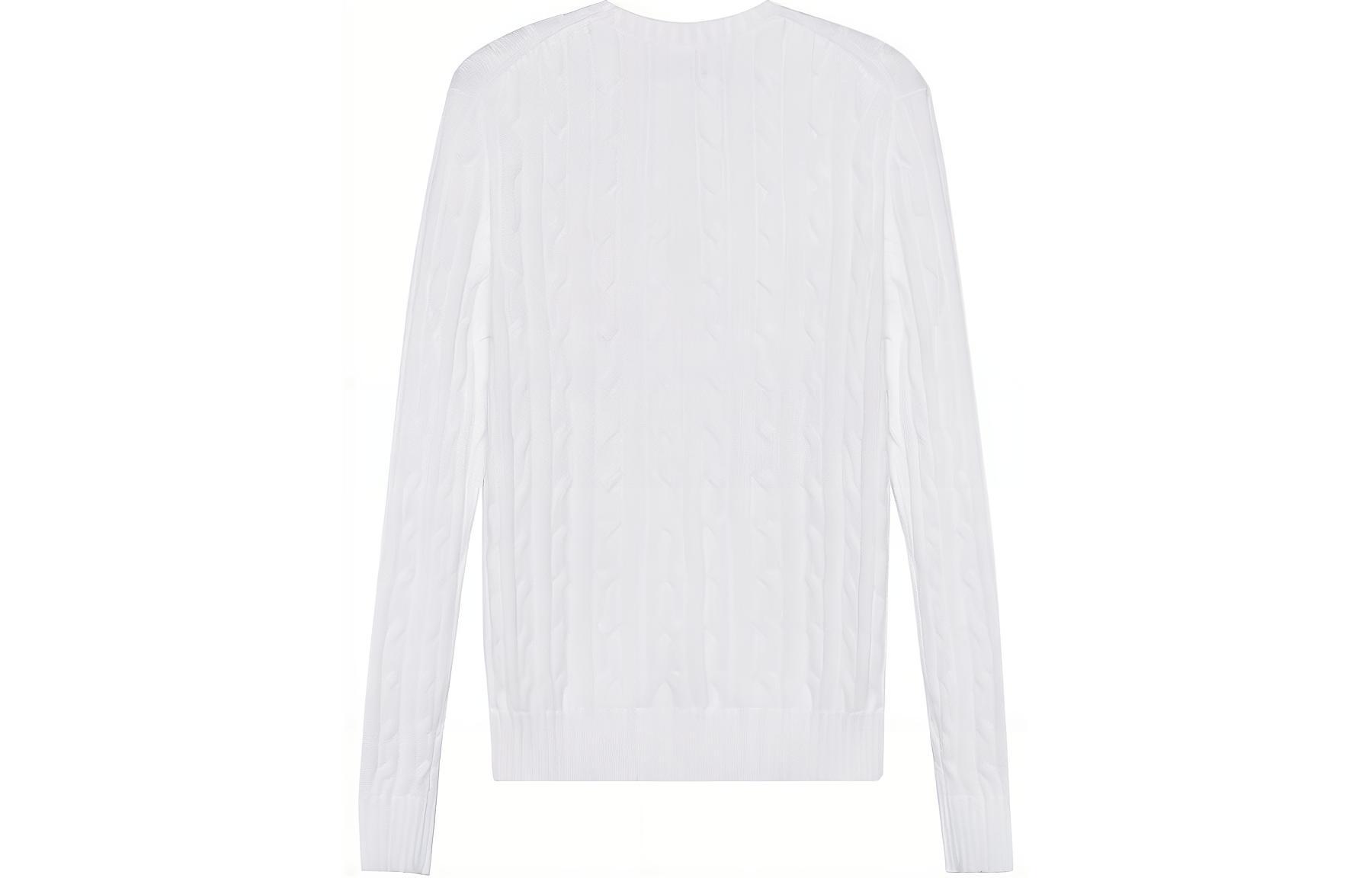 Lookbook (W) Polo Ralph Lauren SS23 白色刺繡麻花針織毛衣 211891640-001