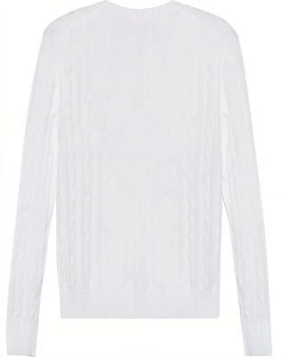 (W) Polo Ralph Lauren SS23 白色刺繡麻花針織毛衣 211891640-001 Lookbook (W) Polo Ralph Lauren SS23 白色刺繡麻花針織毛衣 211891640-001