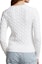 Lookbook (Women) Polo Ralph Lauren SS23 White Cable Knit Sweater with Embroidery. 211891643-001