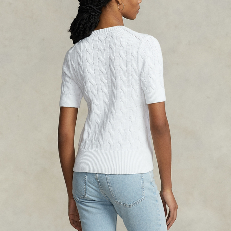 (Women) Polo Ralph Lauren SS23  White Knit Cardigan with Logo Embroidery. WMPOSWENDW20151-100 圖 4