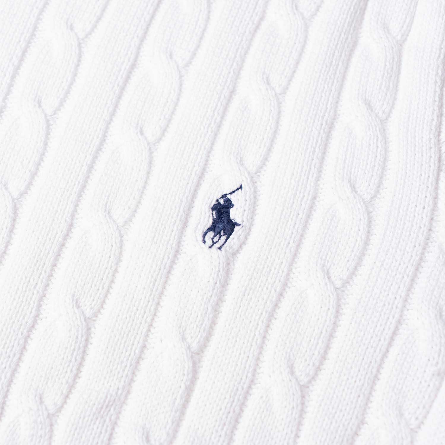 Details for (Women) Polo Ralph Lauren SS23  White Knit Sweater with Solid Logo Embroidery. 211910987-001