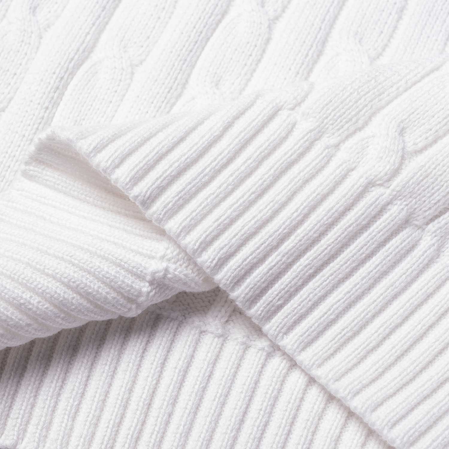 Sizing (Women) Polo Ralph Lauren SS23  White Knit Sweater with Solid Logo Embroidery. 211910987-001