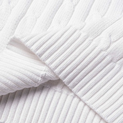 (Women) Polo Ralph Lauren SS23 White Knit Sweater with Solid Logo Embroidery. 211910987-001 Sizing (Women) Polo Ralph Lauren SS23 White Knit Sweater with Solid Logo Embroidery. 211910987-001