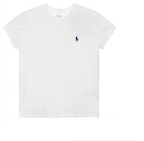 (Women) Polo Ralph Lauren SS23 White Logo Embroidered Crewneck T-Shirt. 211747407-002 (Women) Polo Ralph Lauren SS23 White Logo Embroidered Crewneck T-Shirt. 211747407-002