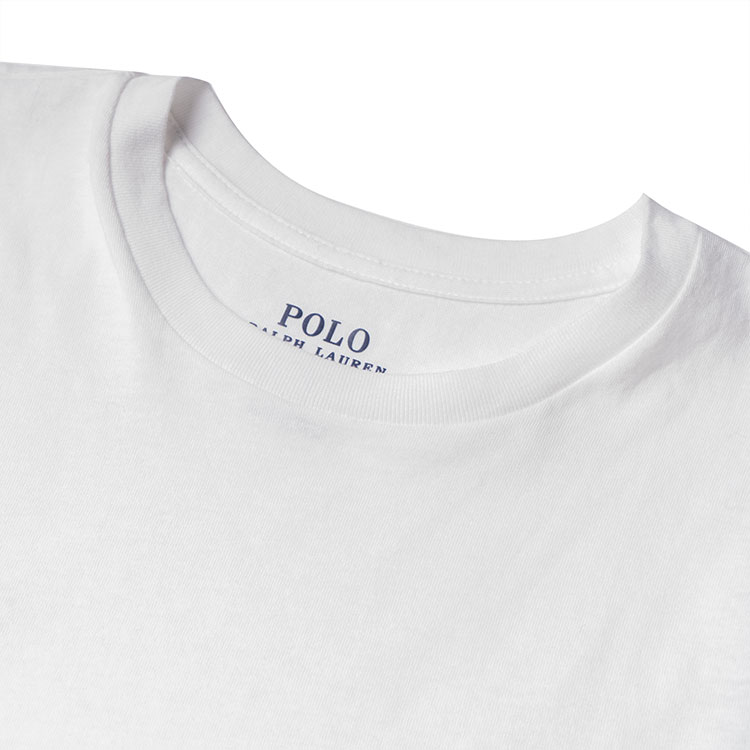 Purchase (W) Polo Ralph Lauren SS23 白色刺繡標誌圓領T恤。 211747407-002