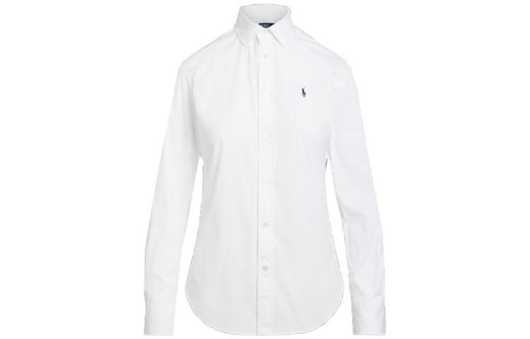 (Women) Polo Ralph Lauren SS23  White Long-Sleeve Solid Button-Up Shirt. WMPOSHTNDO20361-100 圖 2